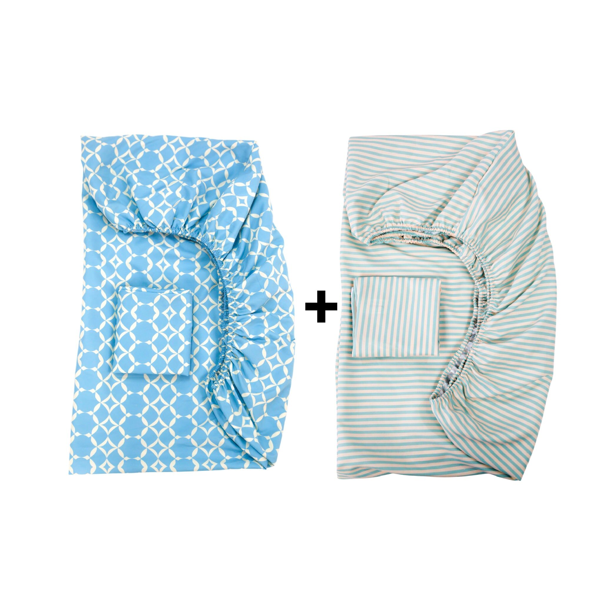 Set Draps Housse Bébé Imprimé Harmonie Géométrique thumbnail 4