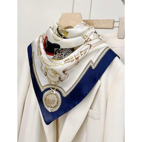 MULTIFONCTION BANDANA FOULARDS EN SOIE de 70 CM