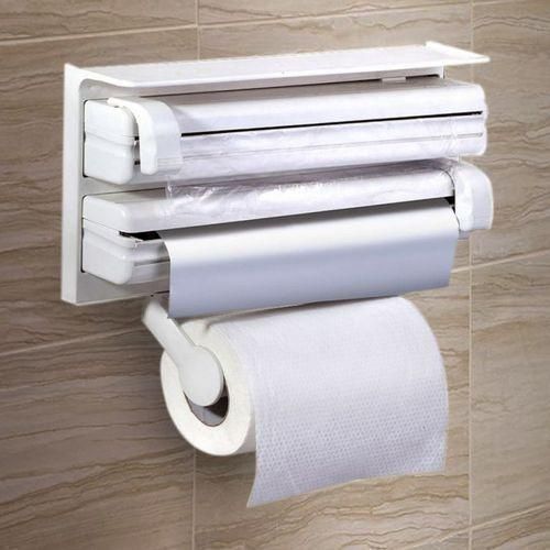 Distributeur Mural 3-en-1 pour Films, Serviettes et Aluminium