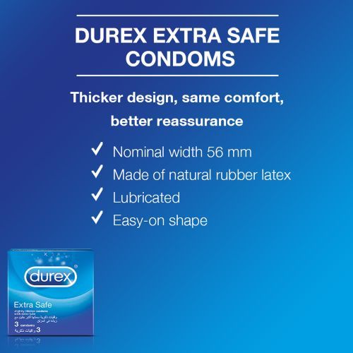 Durex Extra Safe - 3 préservatifs thumbnail 4