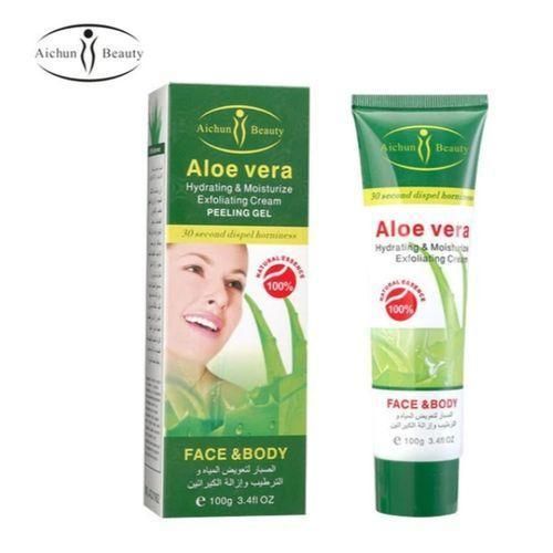 Aloe Vera Gel Exfoliant Hydratant Nettoyant Visage et Corps