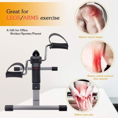 Vélo D'exercice Réglable Avec Écran Lcd, Équipement De Fitness À Domicile Entraîneur De Main Et De Jambe De Vélo thumbnail 4