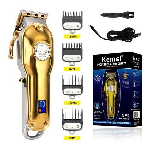 Tondeuse à cheveux professionnelle -Tondeuse Electrique en métal +Accessoires