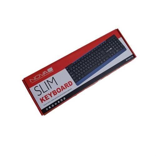 NOVA TECH clavier simple - clavier USB - style élégant - Français / Arabe - Noir