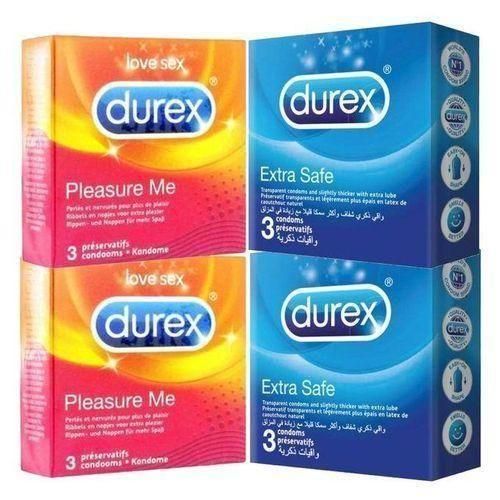 PLEASURE ME et EXTRAT SAFE - Pack de 4 Boites 12 préservatifs