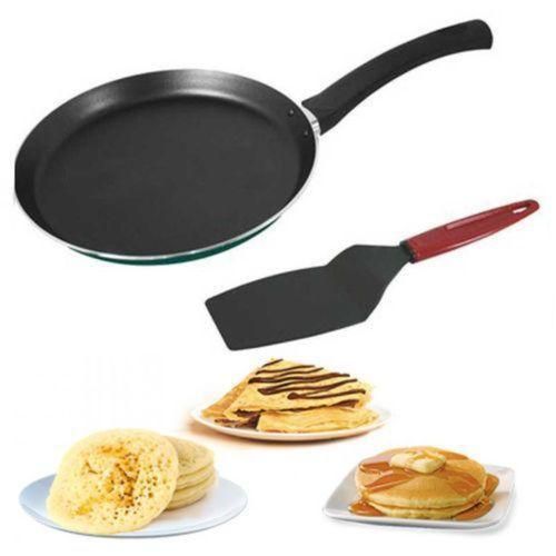 Lamacom Poêle à crêpes avec un Spatule Cadeaux pour décoller facilement la crêpe