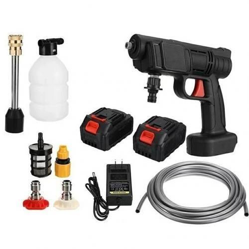 Pistolet de Lavage Auto Sans Fil avec 2 Batteries Rechargeables