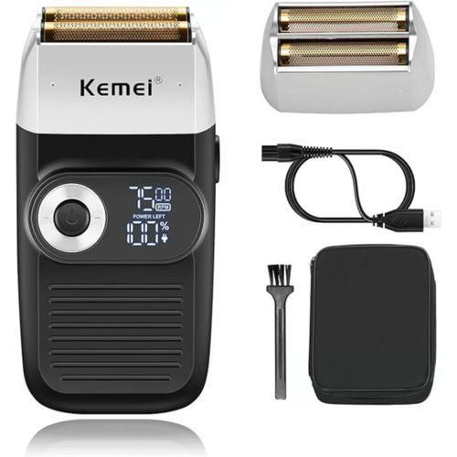 Rasoir électrique pour homme, tondeuse à barbe rechargeable KM2026.