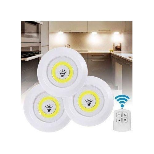 Lampes LED en Plastique Alimenté par Batterie 3xAAA avec Télécommande Sans Fil