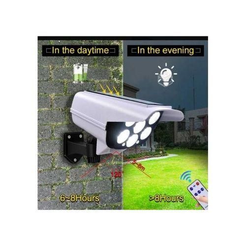 Lampe solaire avec télécommande Eclairage solaire à LED Et détecteur de mouvement