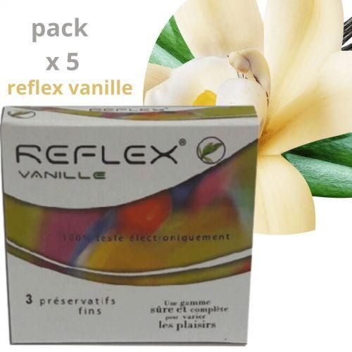 Pack de 5 Boîtes de 3 Préservatifs Vanille - Sensation Soyeuse et Saveur Vanille