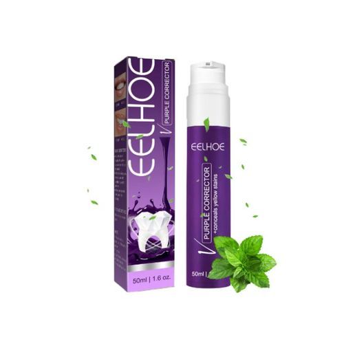 Gel de blanchiment des dents violet, dentifrice, élimination des taches, 50ml