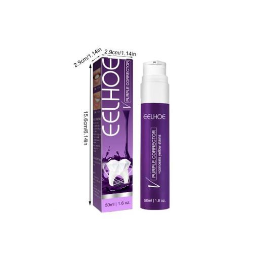 Gel de blanchiment des dents violet, dentifrice, élimination des taches, 50ml thumbnail 3