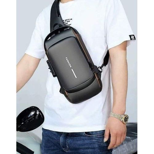 Sac bandoulière USB antivol multifonction sac poitrine