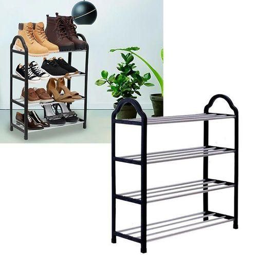 Étagère Range-Chaussures Porte-Chaussures à 4 Niveaux Organisateur de Chaussures