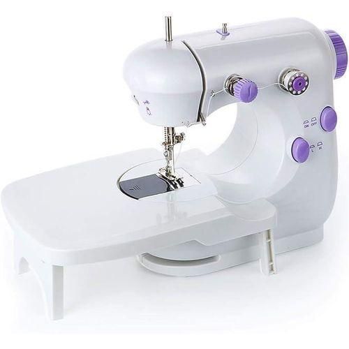 Mini Machine à Coudre Portable avec Accessoires Complet, Table Amovible et Pédale, Pour Couture Domestique