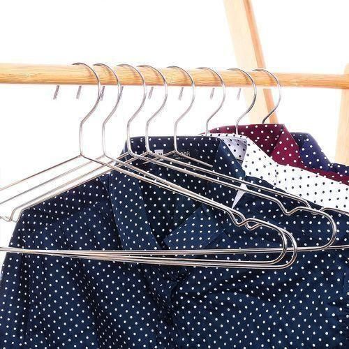 Pack de 10 cintres antidérapants en aluminium, idéal pour le dressing