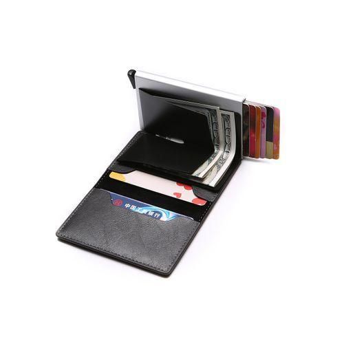 Portefeuille en cuir porte-cartes de crédit, porte-cartes bancaire