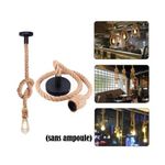 Corde ampoule, Suspendue de lampe en corde de , luminaire décoration,