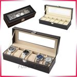 Boite de rangement pour 6 montres, Présentoir montre, Coffret montres, Boite bijoux, montre-bracelet