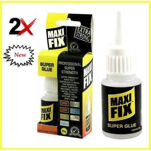 Set de 2 Maxi Fix 20g / Forte et Professionnel / super colle - super fix / super strength