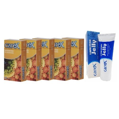 60 Préservatifs 5 Boite De 12 Condoms Fruit Avec Gel Lubrifiant