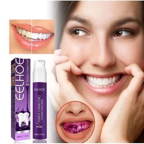 EELHOE Dentifrice Violet pour Blanchir Les Dents, Élimine la Plaque Dentaire