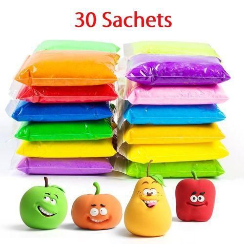 Slim légère pâte à modeler pour enfants sèche à lair jouet créatif 30 sachets