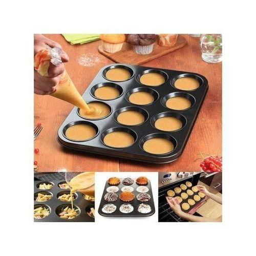 Moule 12 tasses - moule à cupcake à muffins - Moule Gâteau - Moule à pâtisserie