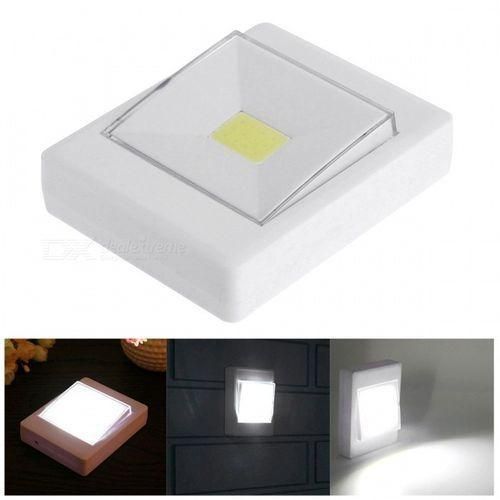 Mini lumière blanche applique murale LED COB, lampe de veilleuse de nuit