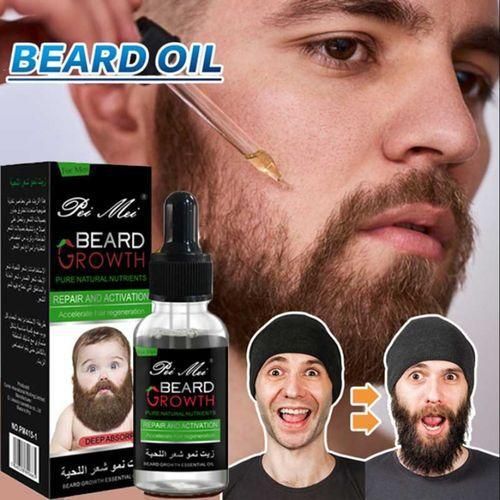 Beard Growth Huile de Barbe pour la Croissance des Cheveux Pure Natural Nutrients 30ml