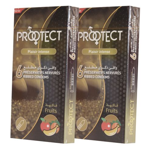 PRÉSERVATIFS FRUIT PROTECTION MAXIMALE 2 BOITE DE  PRESERVATIFS DE 6