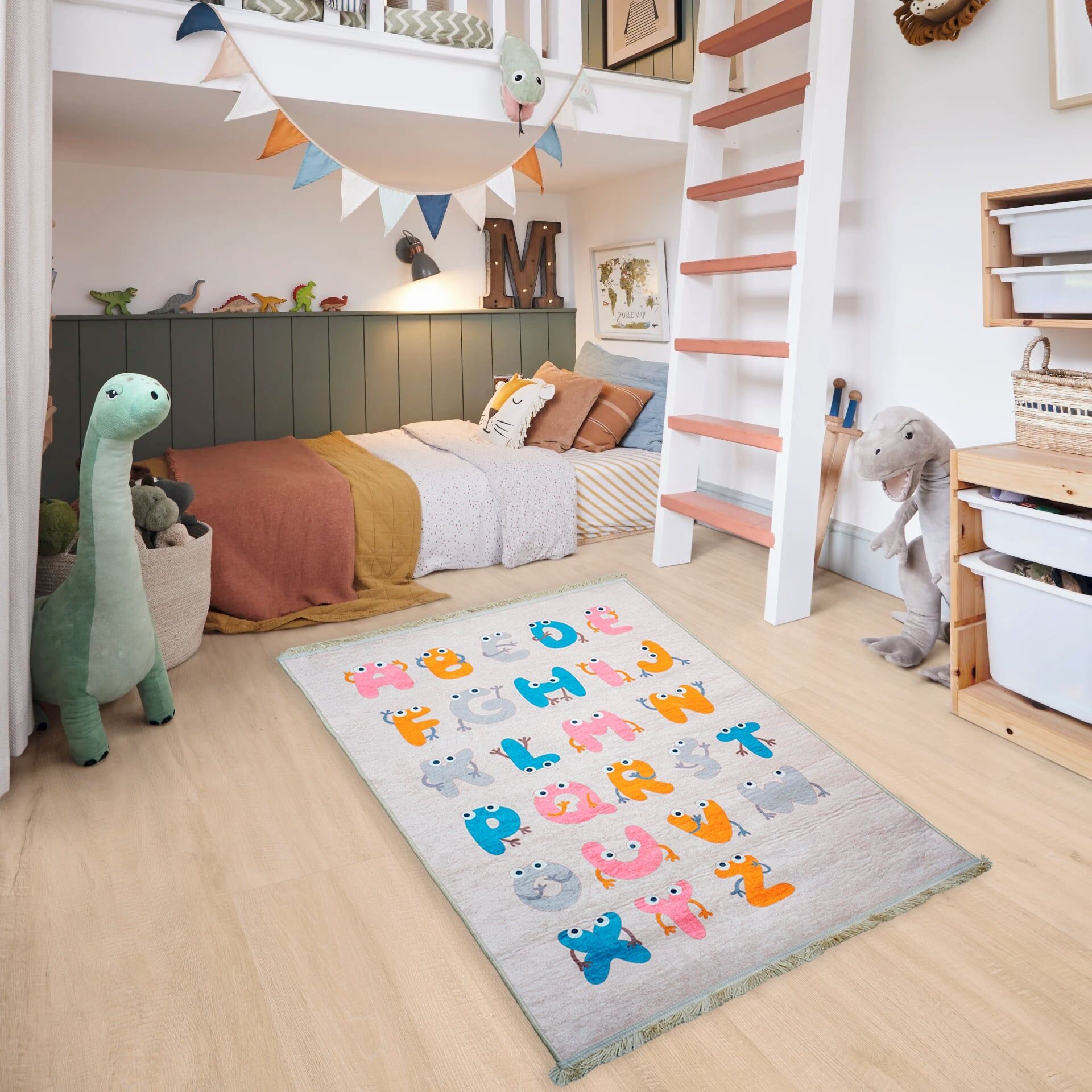 Tapis 2025 Enfants Easy Mama Lettres 100*150 thumbnail 1