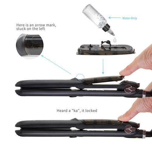 Healthy And Silky Lisseur Professionnelle Hair Salon Steam Styler Originale et Authentique 100% thumbnail 4
