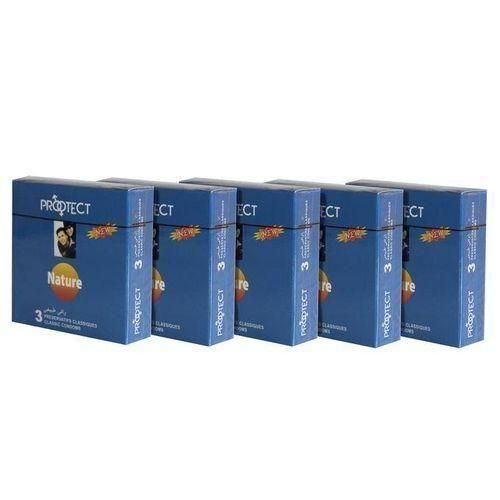 PRÉSERVATIF NATURE PROTECTION MAXIMALE, 5 BOITES DE 3 CONDOMS