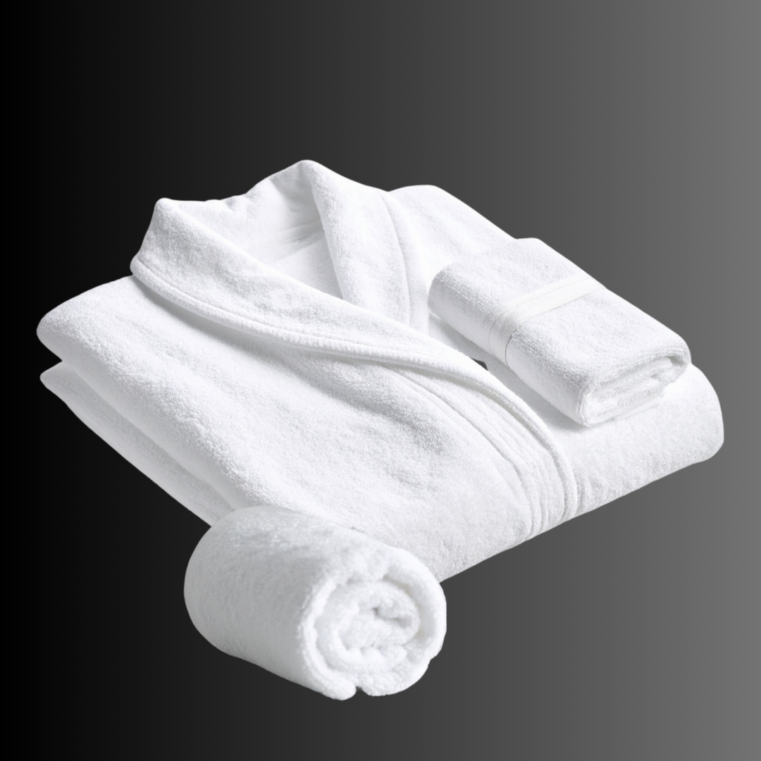 Pack Douceur Essentielle : Peignoir + Serviette Visage + Serviette Main