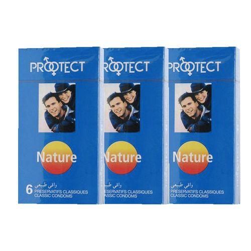 3 BOITES DE 6 PRÉSERVATIFS NATURE PROTECT