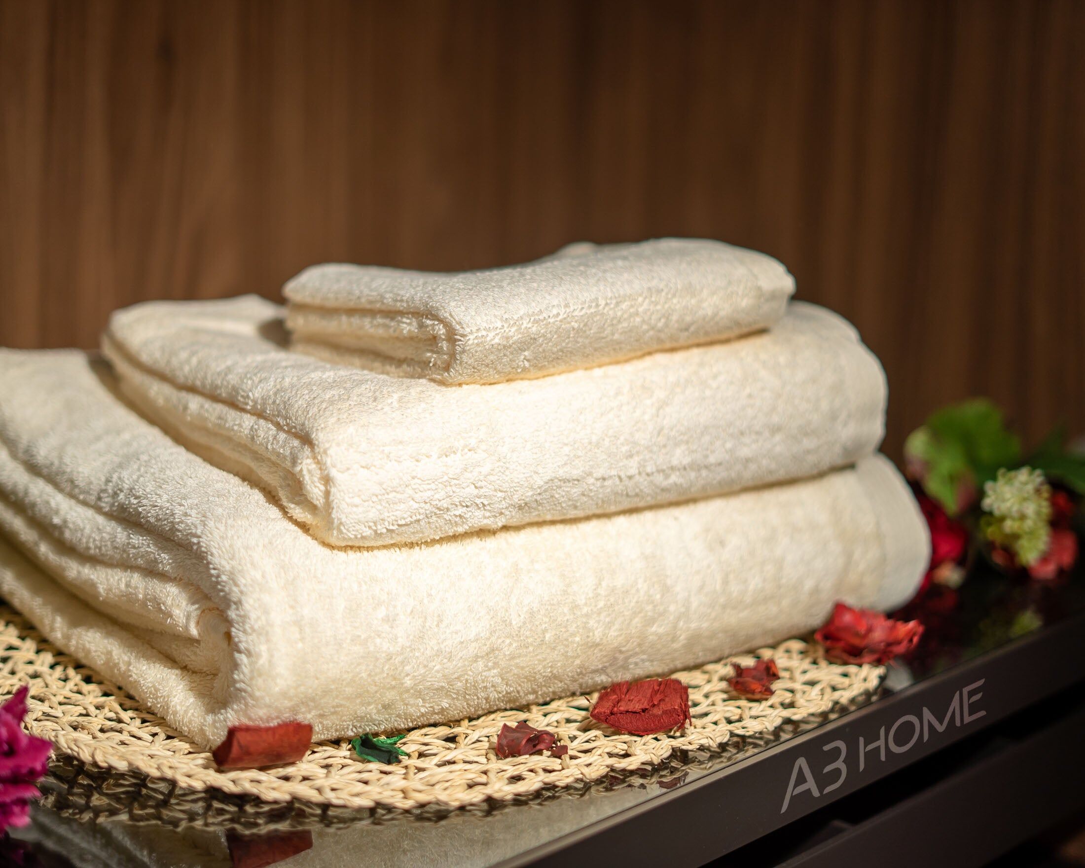 Damas Pack 3 Serviettes 100% Coton - Crème