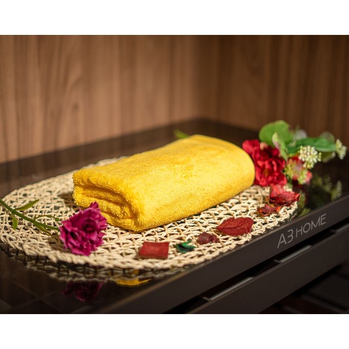 Damas Serviette 50x90 Jaune