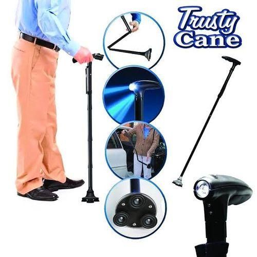 Canne Bâton de Marche Pliable, Éclairé et Médicale, Autoportante Utile/Pratique