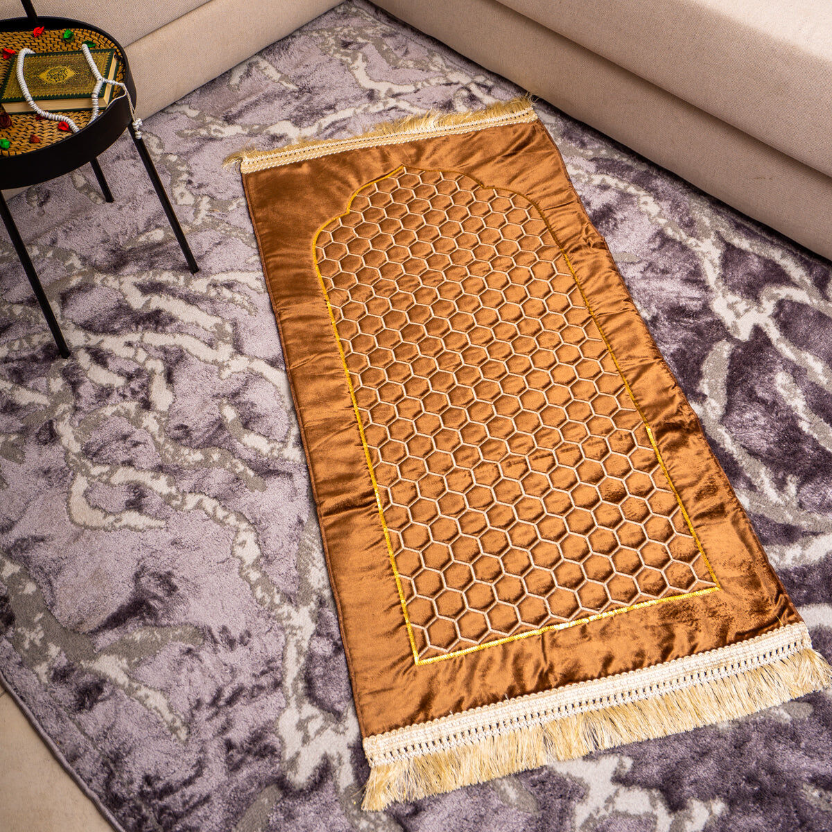 Tapis De Prière Al Nahla Marron
