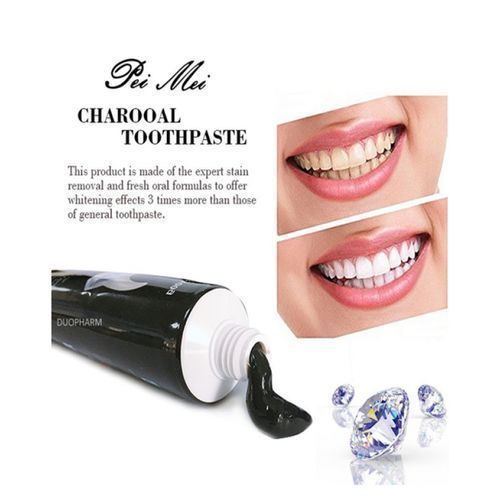 Charcoal Toothpaste Pack 2 Dentifrice au charbon de bambou soins bucco-dentaires , haleine fraîche, nettoyage des dents protéger les dents thumbnail 3