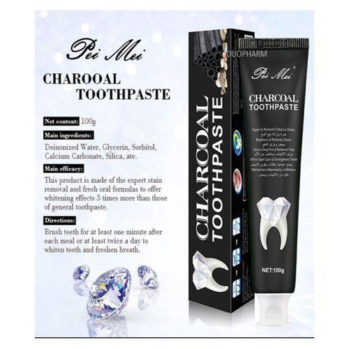 Charcoal Toothpaste Pack 2 Dentifrice au charbon de bambou soins bucco-dentaires , haleine fraîche, nettoyage des dents protéger les dents thumbnail 4