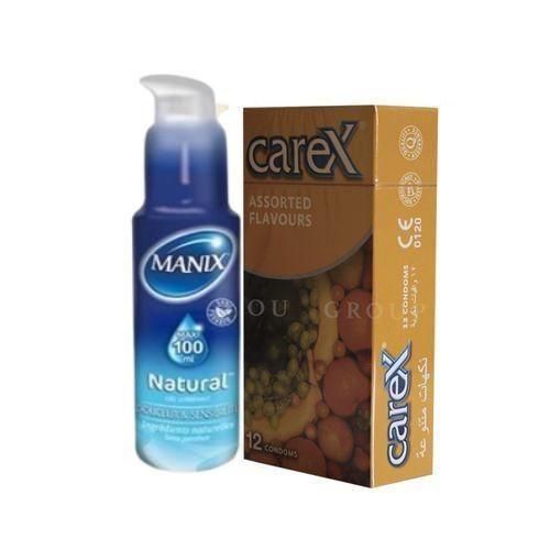 GEL LUBRIFIANT FRAISE + 12 PRESERVATIFS FRUIT