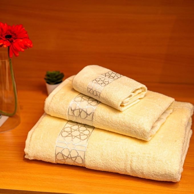 Arabesque Silver Pack 3 Serviettes Crème