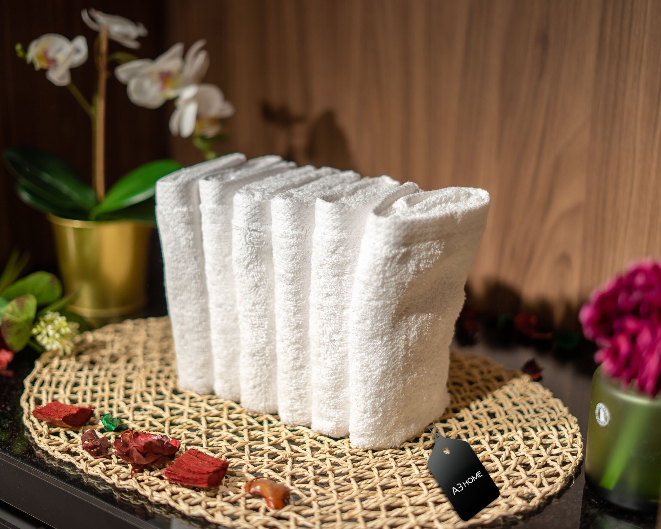 Damas Pack 6 Serviettes 30x30 100% Coton - Blanc