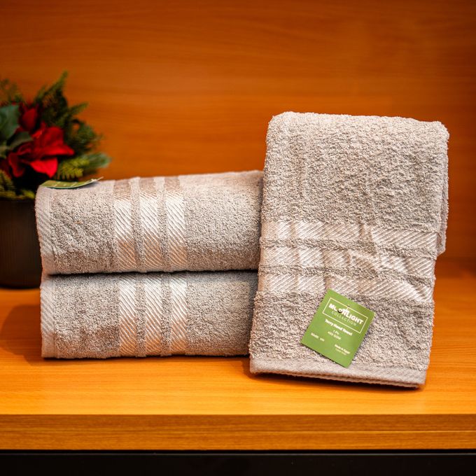 Moonlight Pack 3 Serviettes de Bain 50x90 Gris