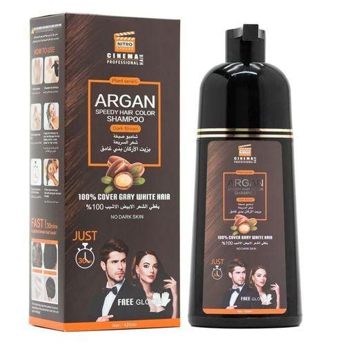 Canada Cinema Professional Argan Speedy Hair Color Shampoo (marron Foncé)