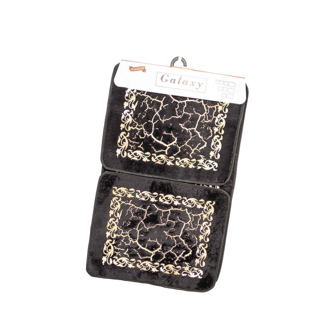 Galaxy Tapis de Bain 3 Pièce - Noir