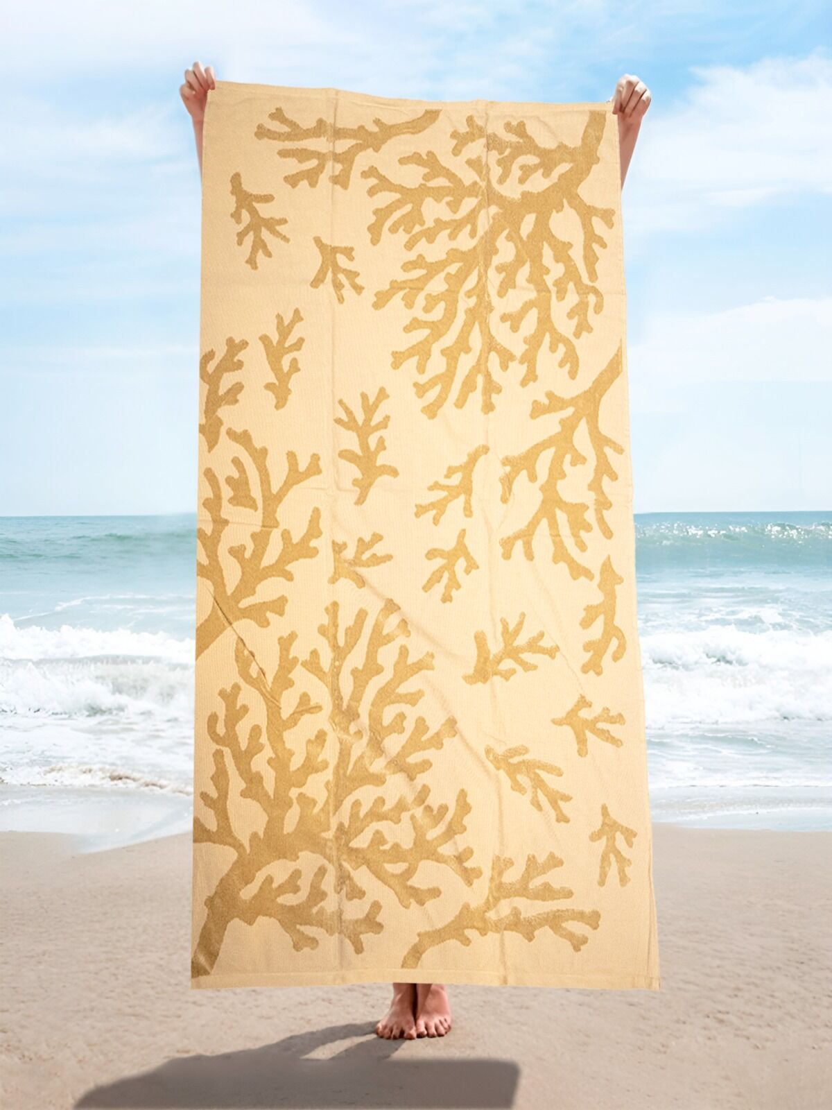 Sunwave serviette de plage 100 % coton